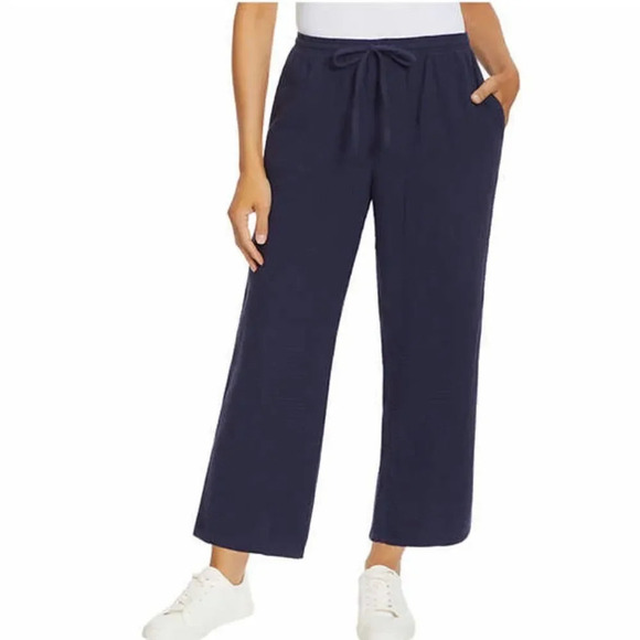 - Jessica Simpson Ladies' Lightweight Blue Gauze Ankle Pant Medium - Picture 2 of 5